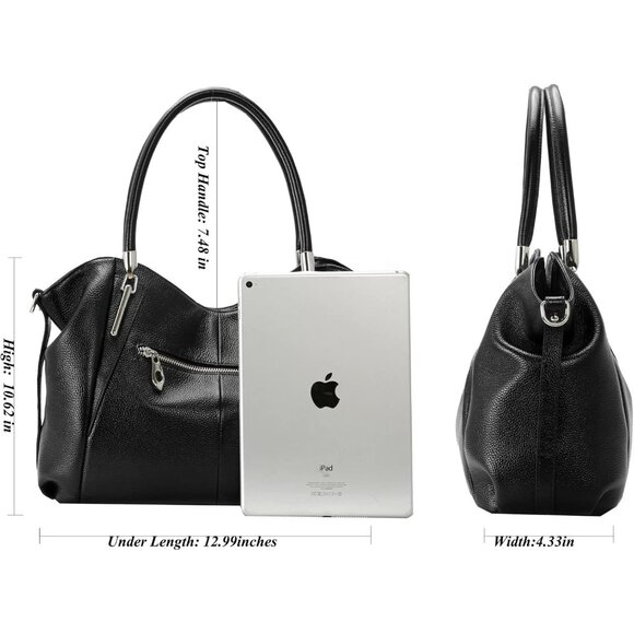 Versatile Designer Satchel Handbag for Women - Premium Leather Crossbody Bag - Picture 6 of 7